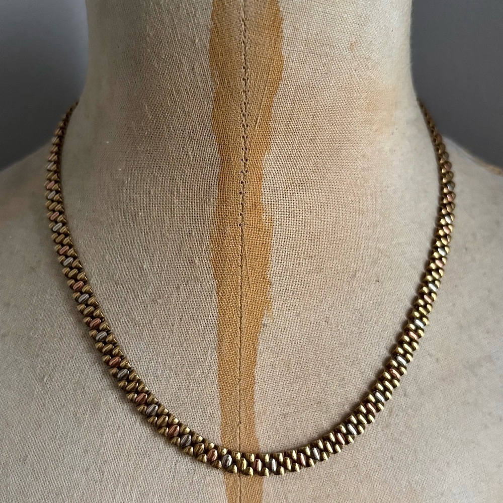 Tri Gold 9K/375 Necklace